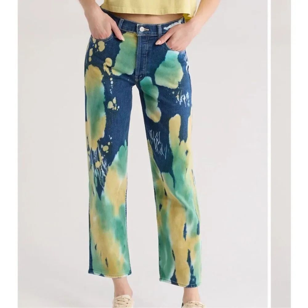 Mother thrasher flood ankle jeans in Lava Lamp cotton size 27 NWT